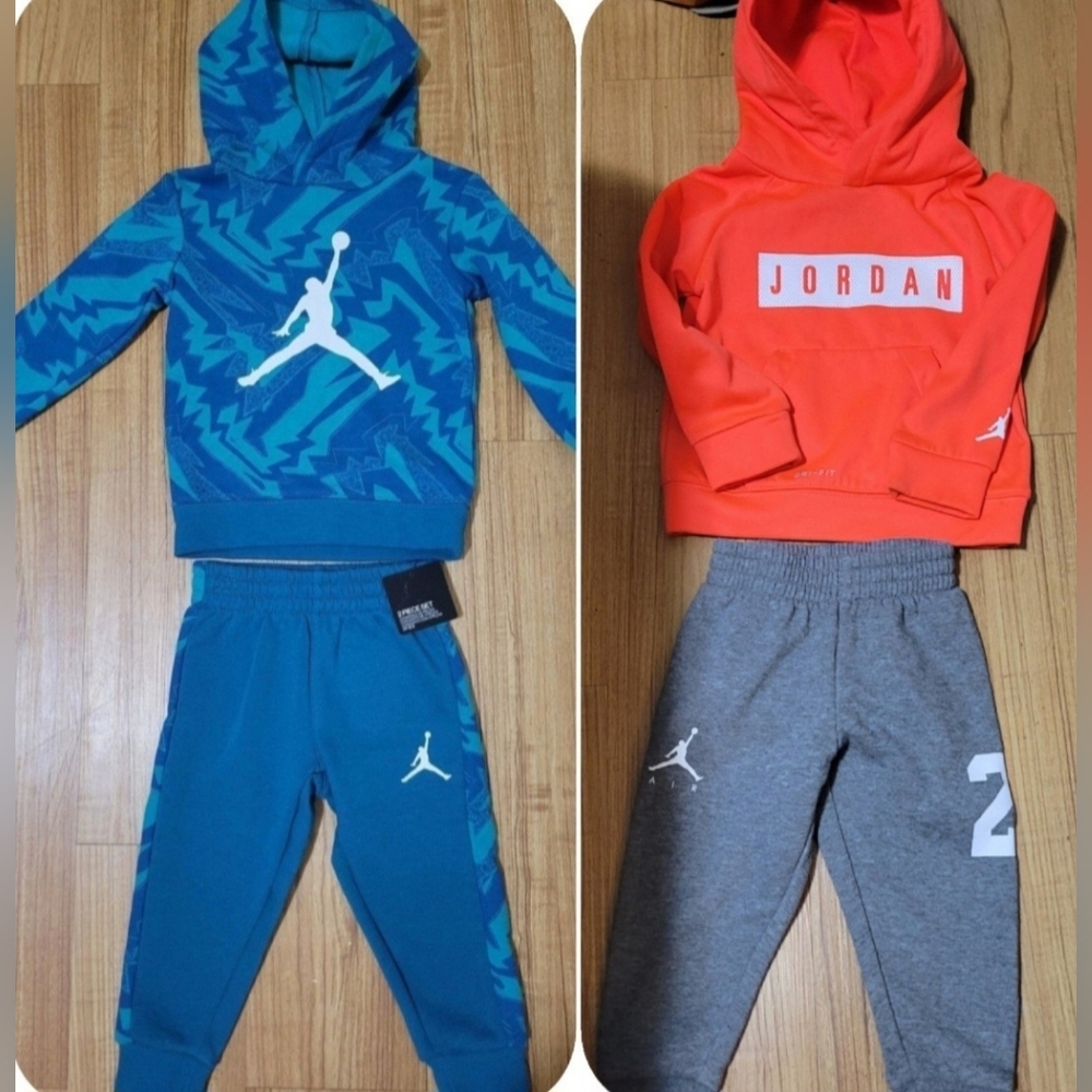Jordan Boys 2T Two Outfits Sweatsuit Bundle (Tags are no longer attached)